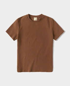 Light Style Slim Fit Crew Neck T-Shirt - Rust Red