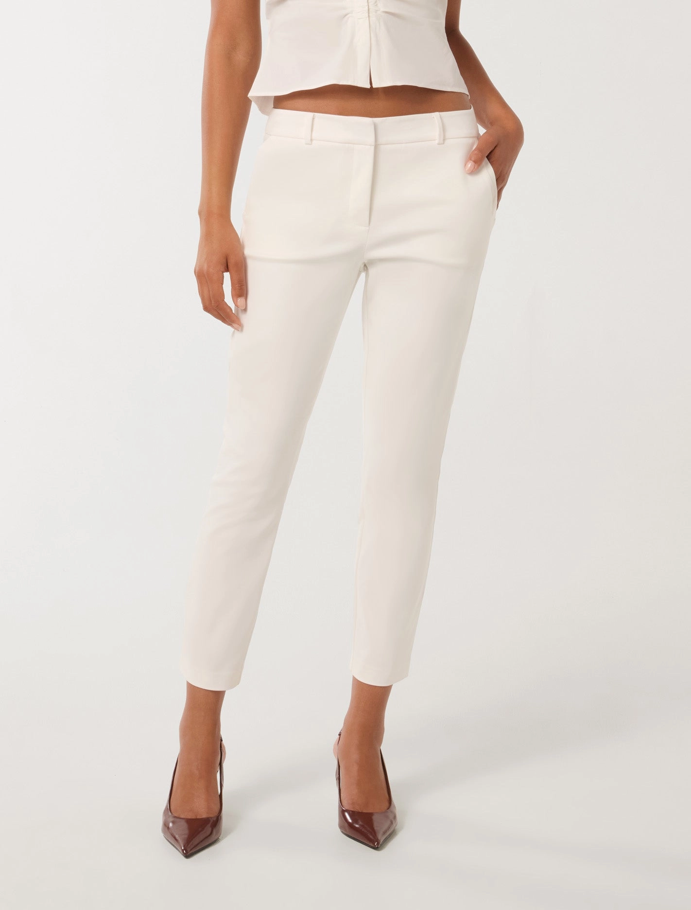 Grace 7/8th Slim Pants Elastic Cuff Soft Material