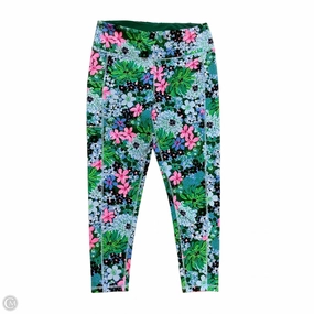 Breathable Style Pants Designer By Lilly Pulitzer In Green & Pink, Size: Xl