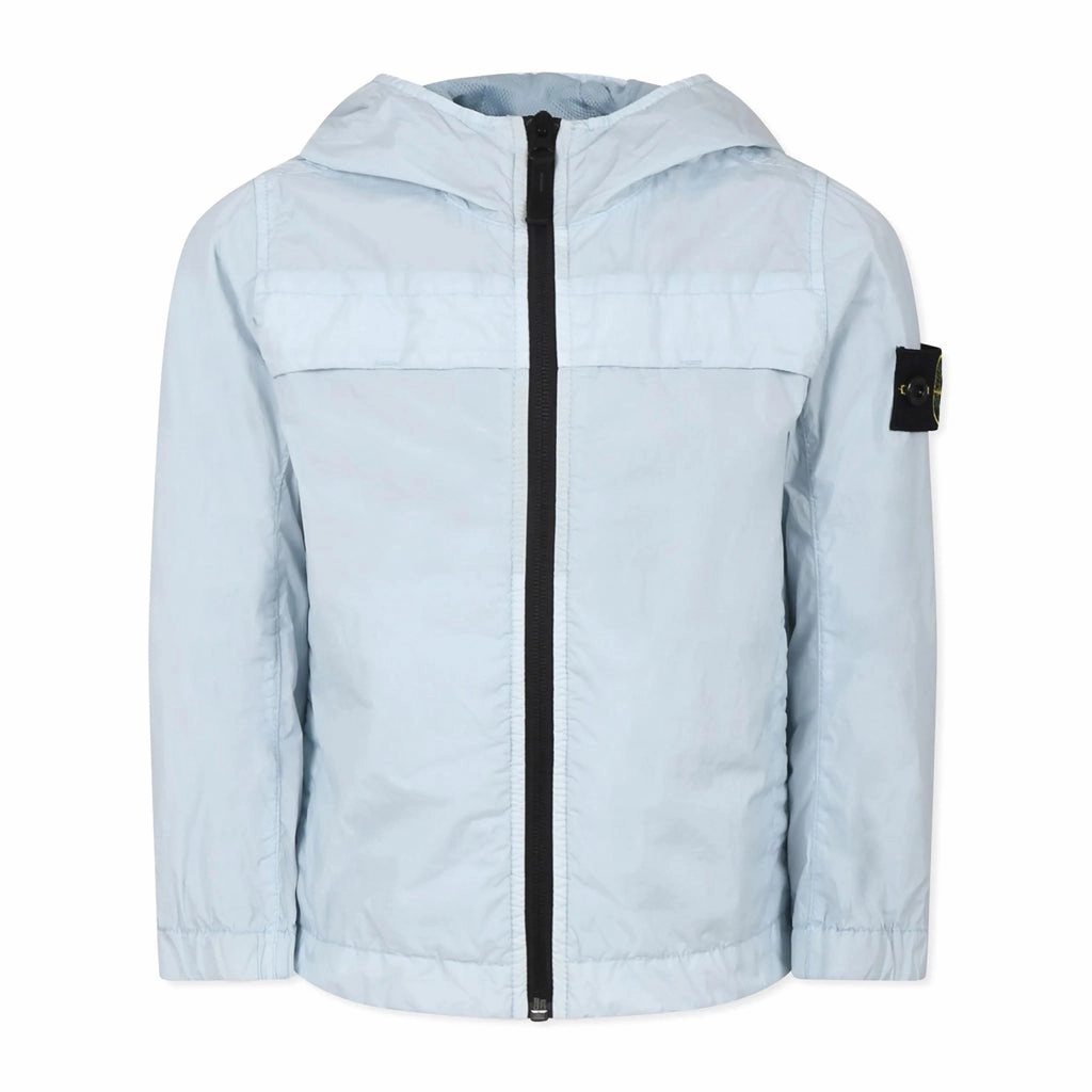 Textured Finish Stone Island Junior Hooded Jacket