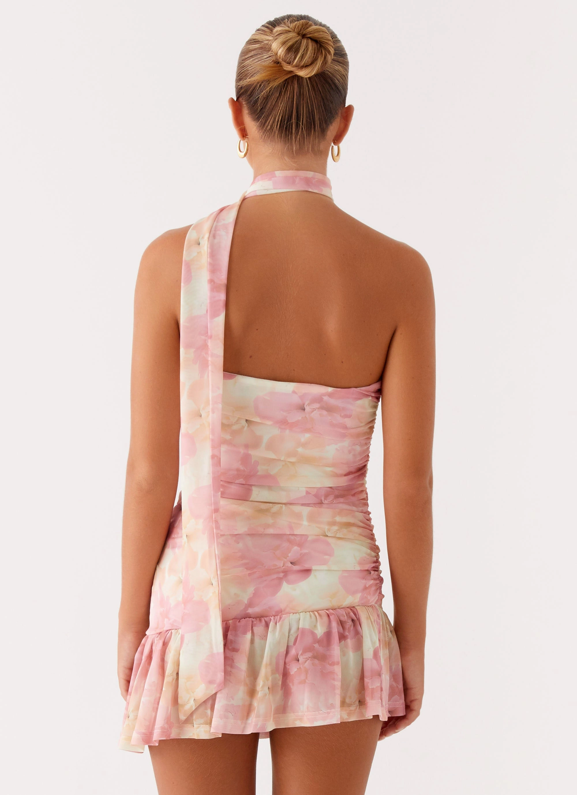 Fleur Mini Dress - Floral Print Dreamy Drape