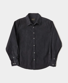 Regular Fit 11 Wale Corduroy Overshirt - Vintage Black holiday season
