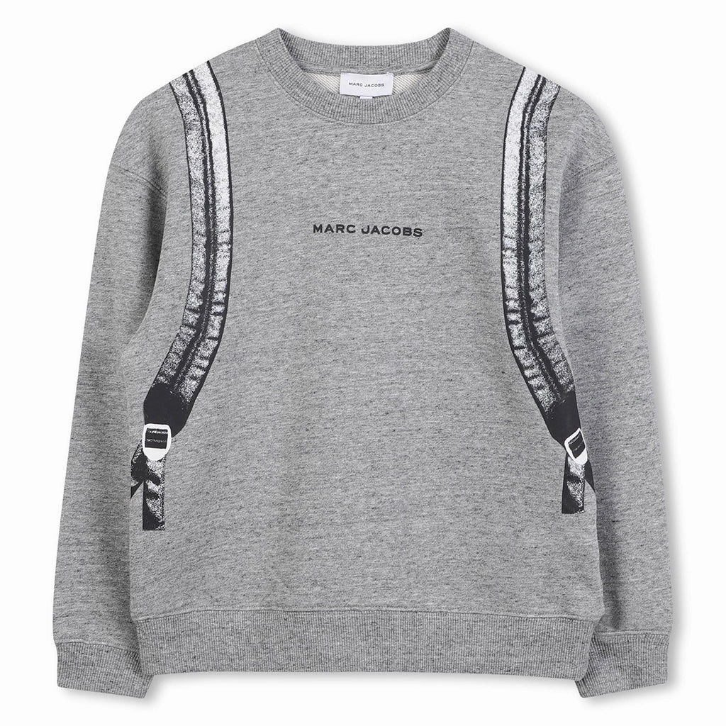 Relaxed Hoodie Double Stitched Hems Little Marc Jacobs Logo Sweatshirt