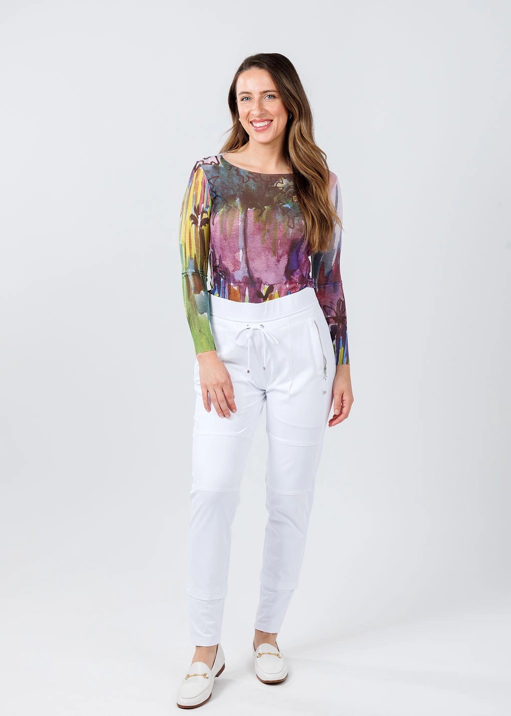 Candy Pants - White Quick Access Pockets Comfy Movement