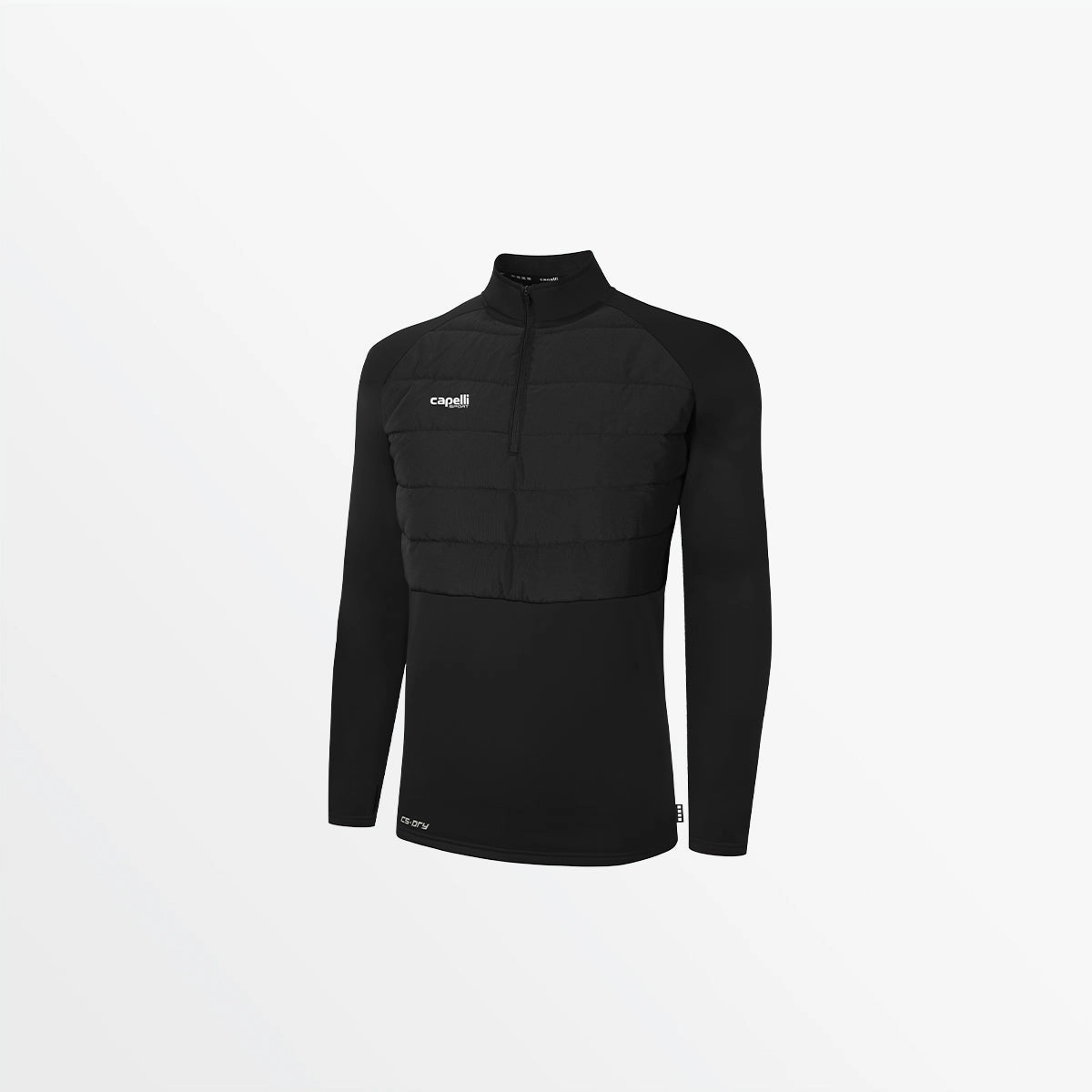 AbrasionResistantEdging Flattering Drape WOMEN'S BASICS THERMA FLEECE WOVEN FRONT 1/4 ZIP