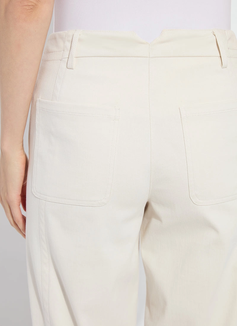 Anelise Barrel Trouser - Oat Anti Snag Threading