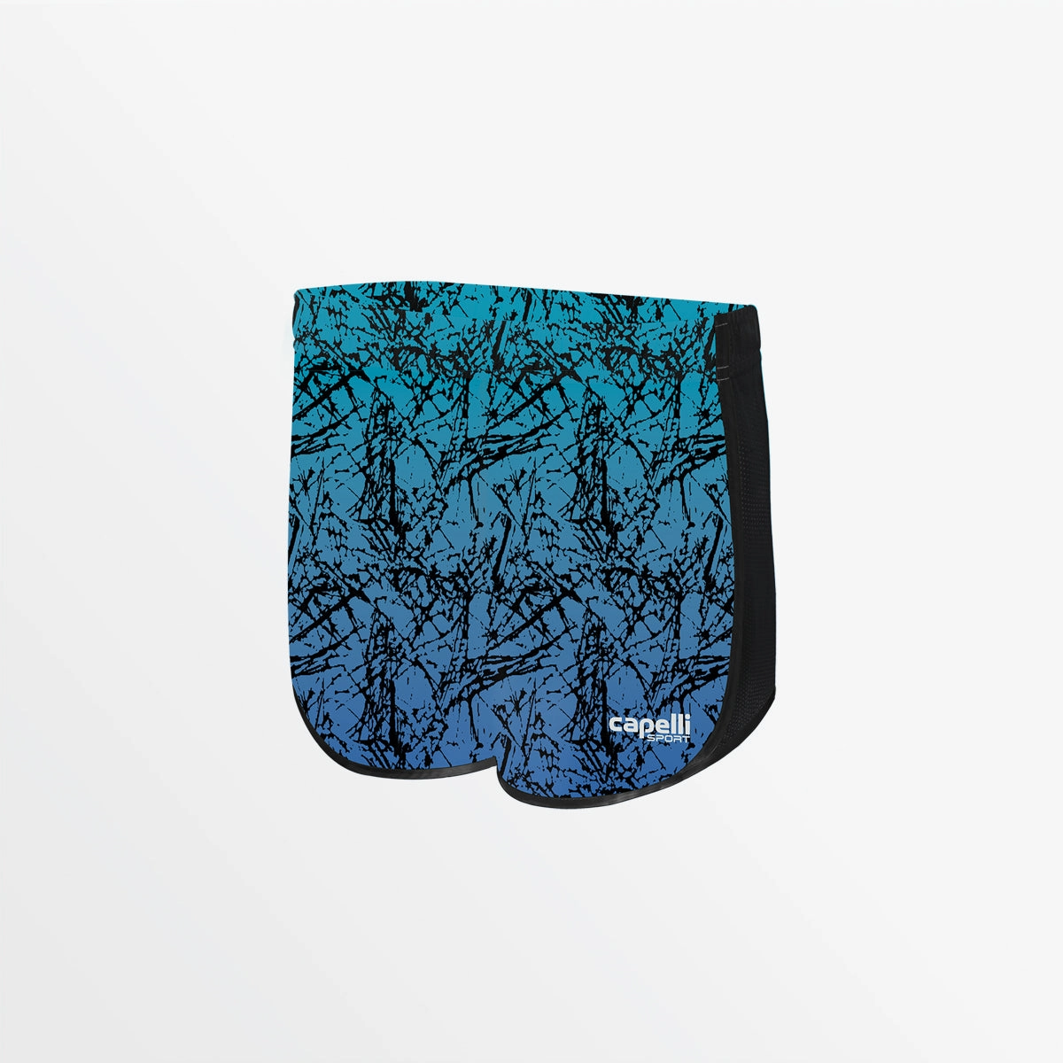 Laser Cut Edges Urban Ready WOMEN'S DISTRESSED OMBRE 2-TONE RUNNING SHORTS