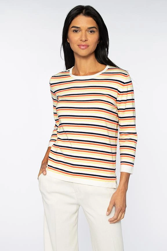 Three Quarter Sleeve Crew Easy Movement