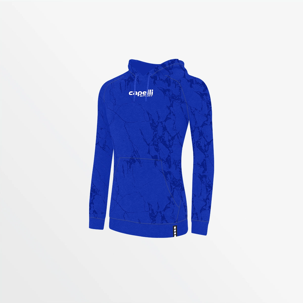 WOMEN'S MARBLE FRENCH TERRY PULLOVER HOODIE High Neck Design