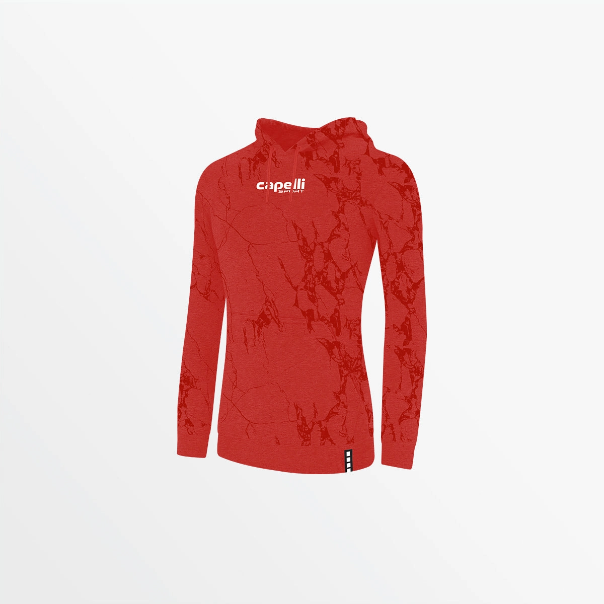 WOMEN'S MARBLE FRENCH TERRY PULLOVER HOODIE Reinforced Shoulders