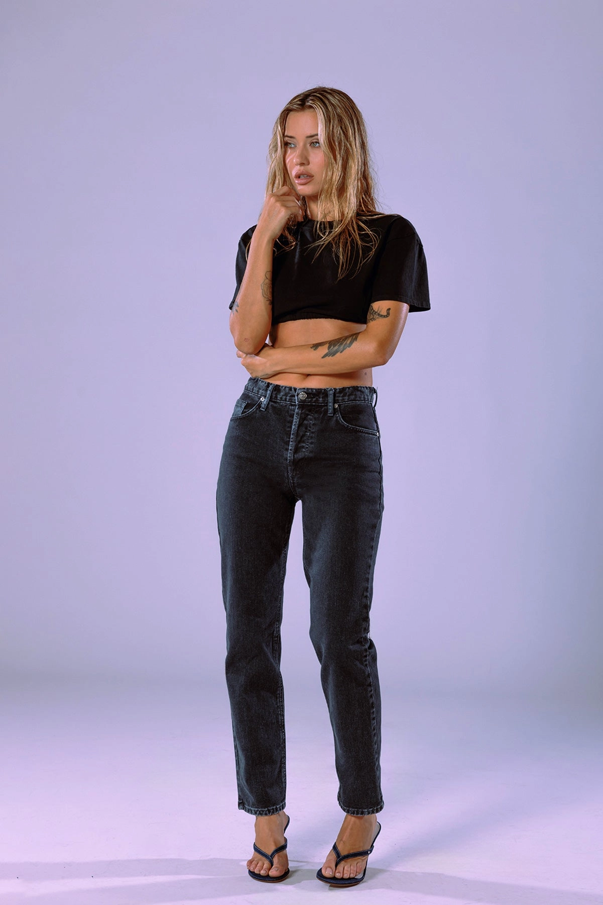 pilling resistant Abrasion Proof Reinforcements Ex-Boyfriend / Vintage Black