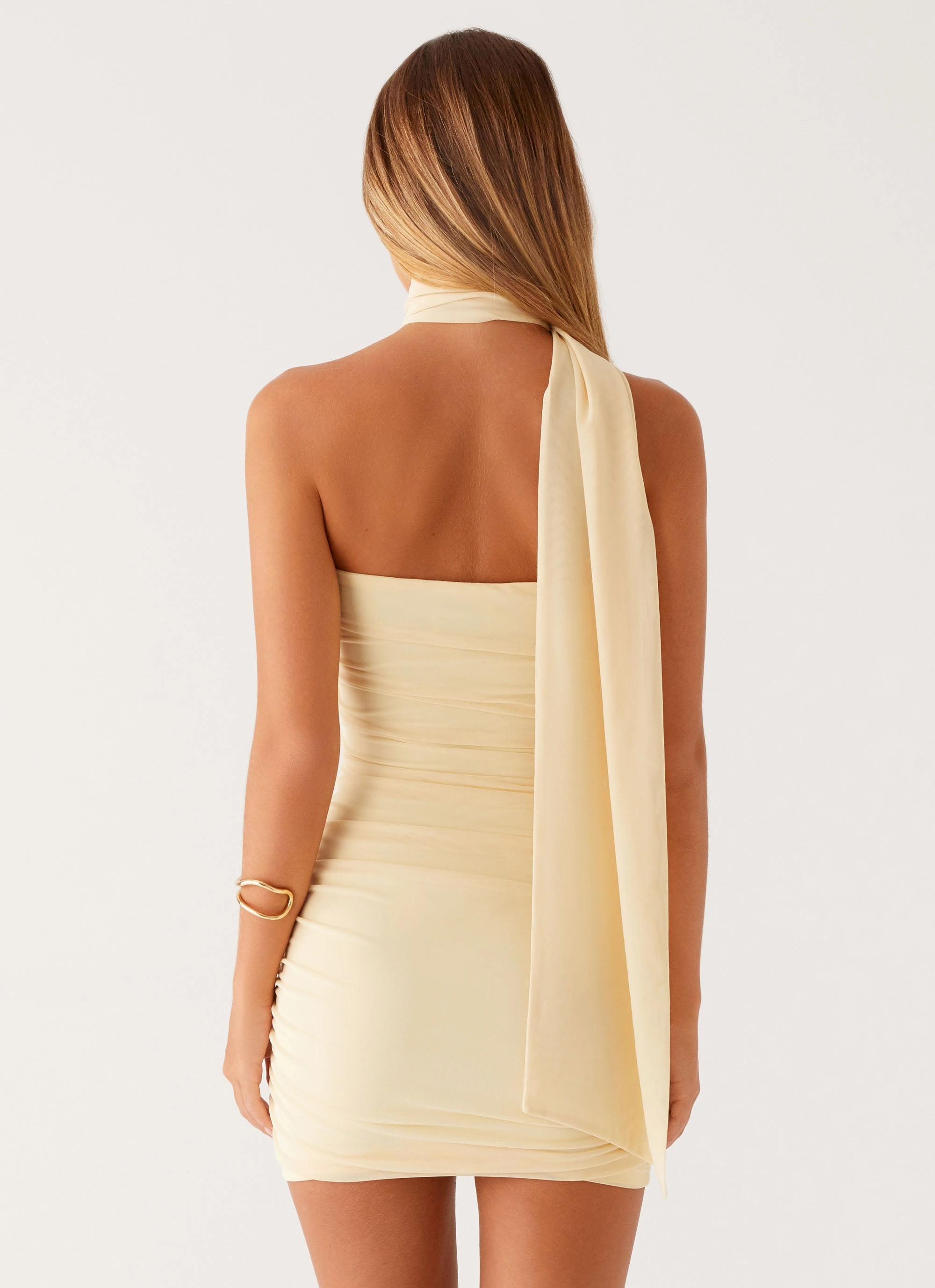 Effortless Piece Breaking News Mini Dress - Yellow