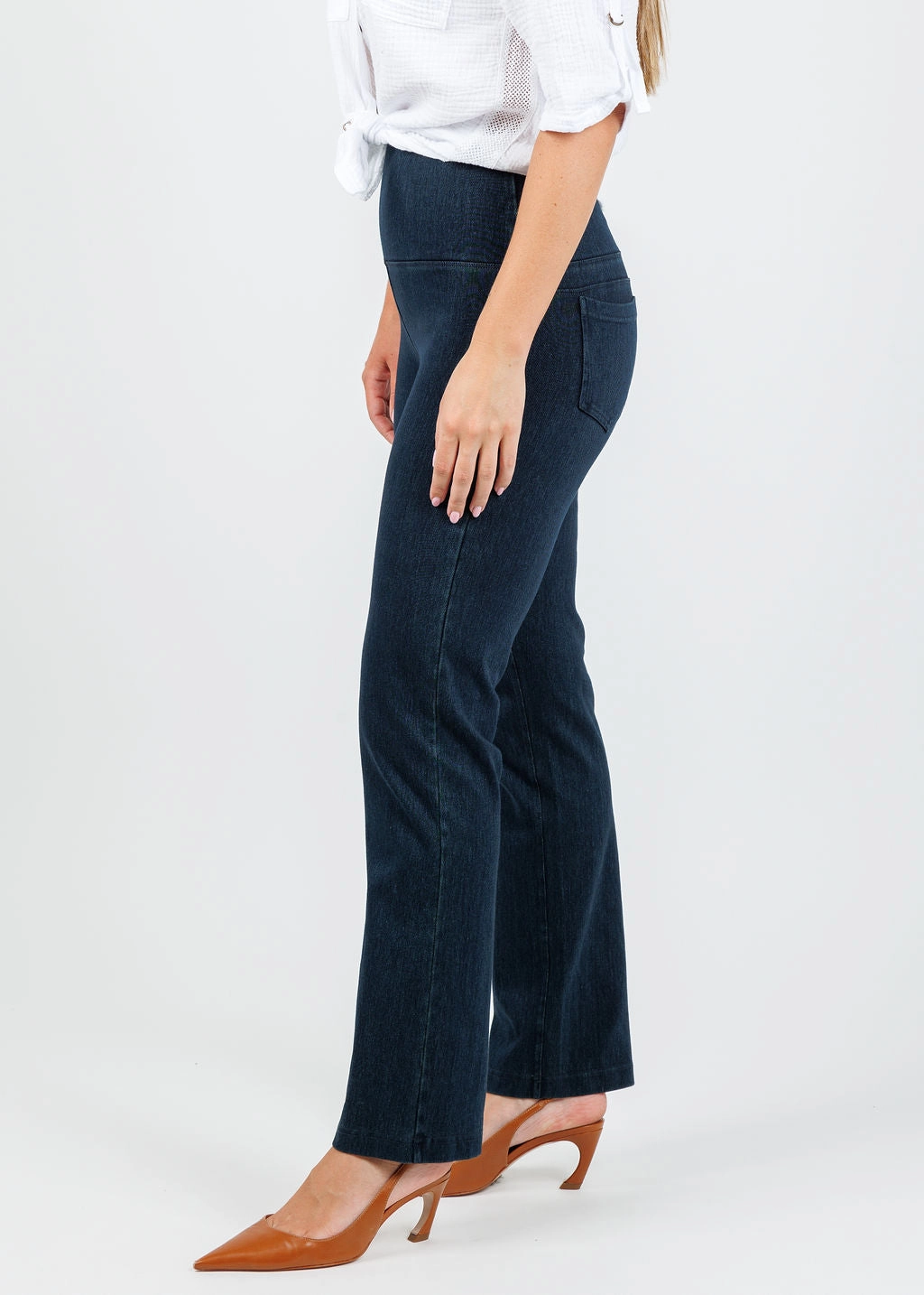 Spencer Straight Leg Denim - Indigo Flexible Seam Sporty Comfort Fit