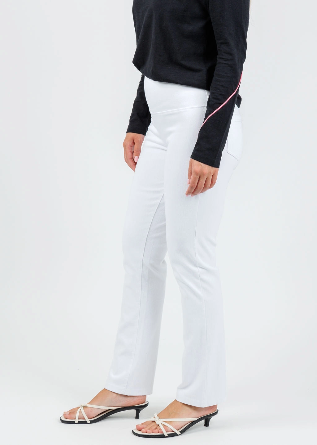 Spencer Straight Leg Denim - White Relaxed Lines