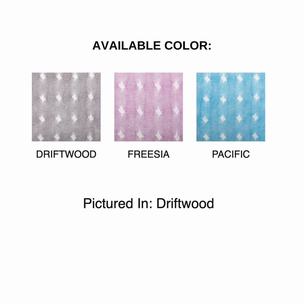 Cozy Vibe Spray Print Cable Crew Sweater