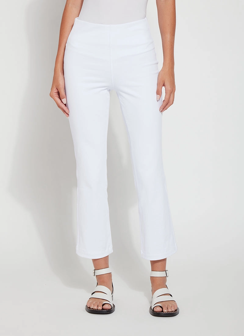 Sleek Appearance All Day Comfort Fit Ankle Denim Baby Bootcut Pants - White