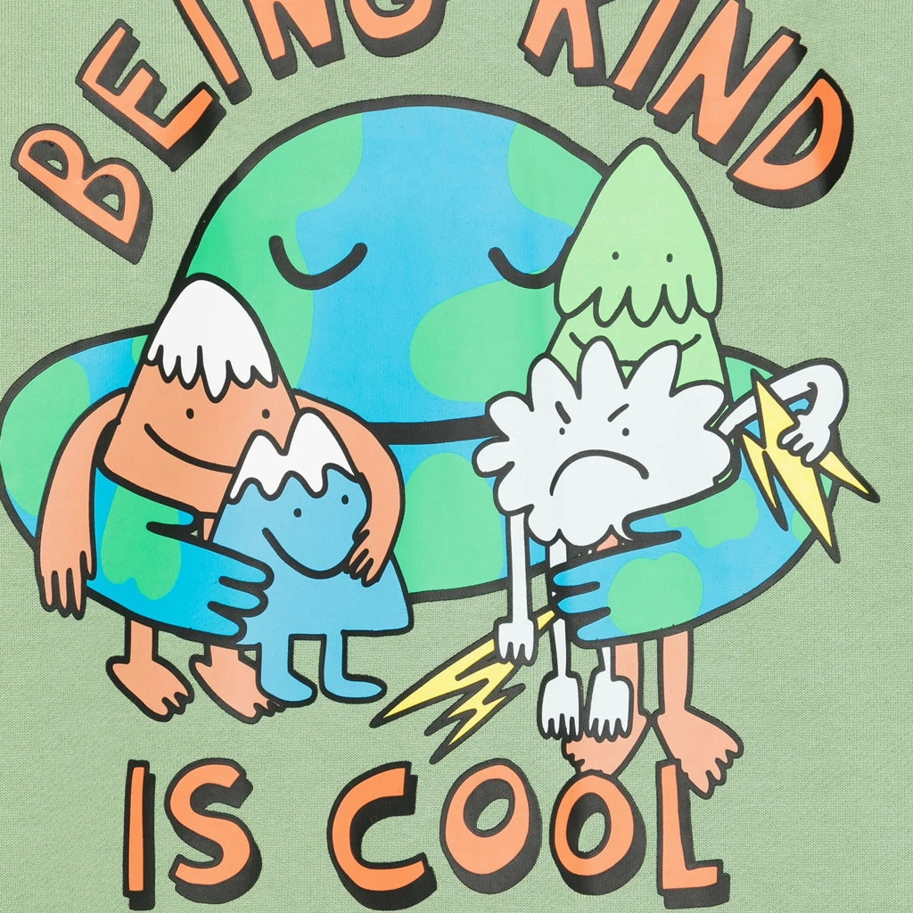 Lightweight Weave Material Basic Long Sleeve Stella McCartney Kids Being Kind Fleece Sweatshirt