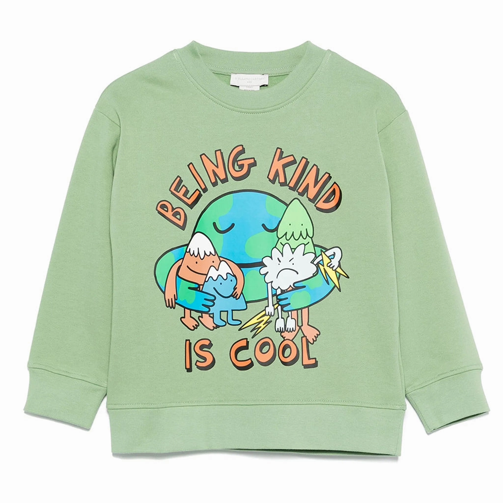 MultiFunctional Pocket Placement Stella McCartney Kids Being Kind Fleece Sweatshirt