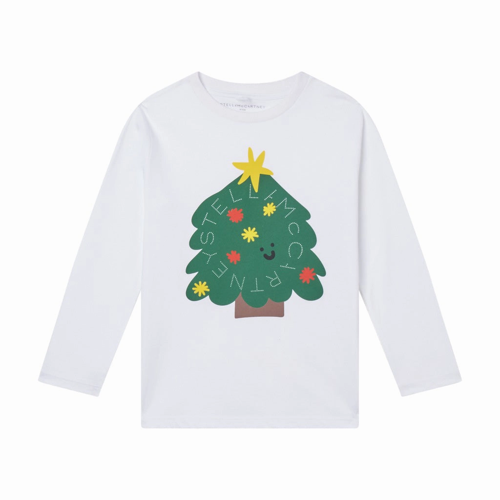 Daily Casual Stella McCartney Kids Christmas Tree Long-Sleeve T-shirt