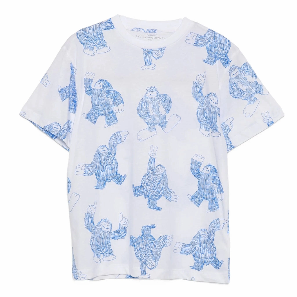 Durable Knitwear Stella McCartney Kids Dancing Yeti All-Over Print T-shirt