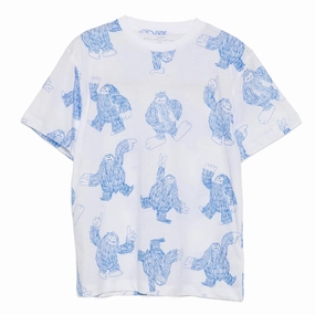 Durable Knitwear Stella McCartney Kids Dancing Yeti All-Over Print T-shirt