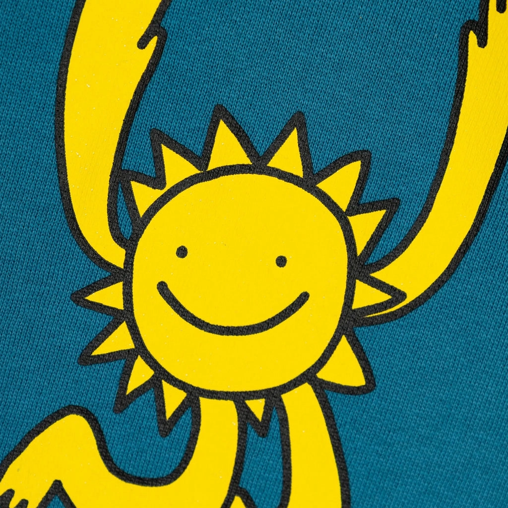 Stella McCartney Kids Earth Gang Fleece Sweatshirt TexturedSurface Printed top