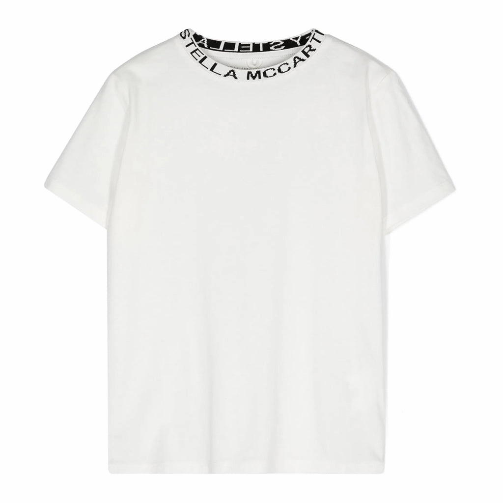 Stella McCartney Kids Logo Print T-shirt Flattering Cut Midweight Knit