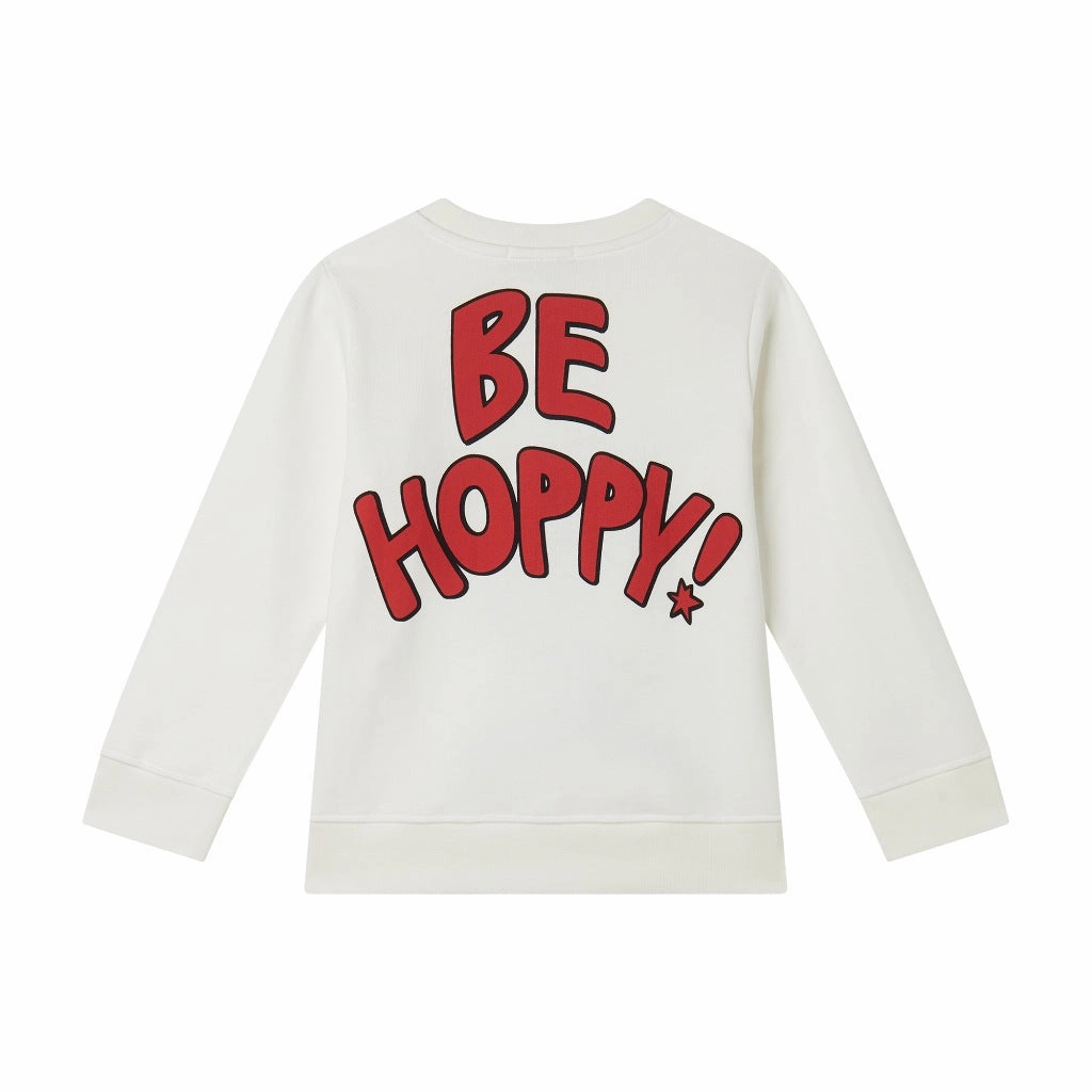 Stella McCartney Kids Magician Bunny Print Sweatshirt Cozy Wear Relaxed Dress