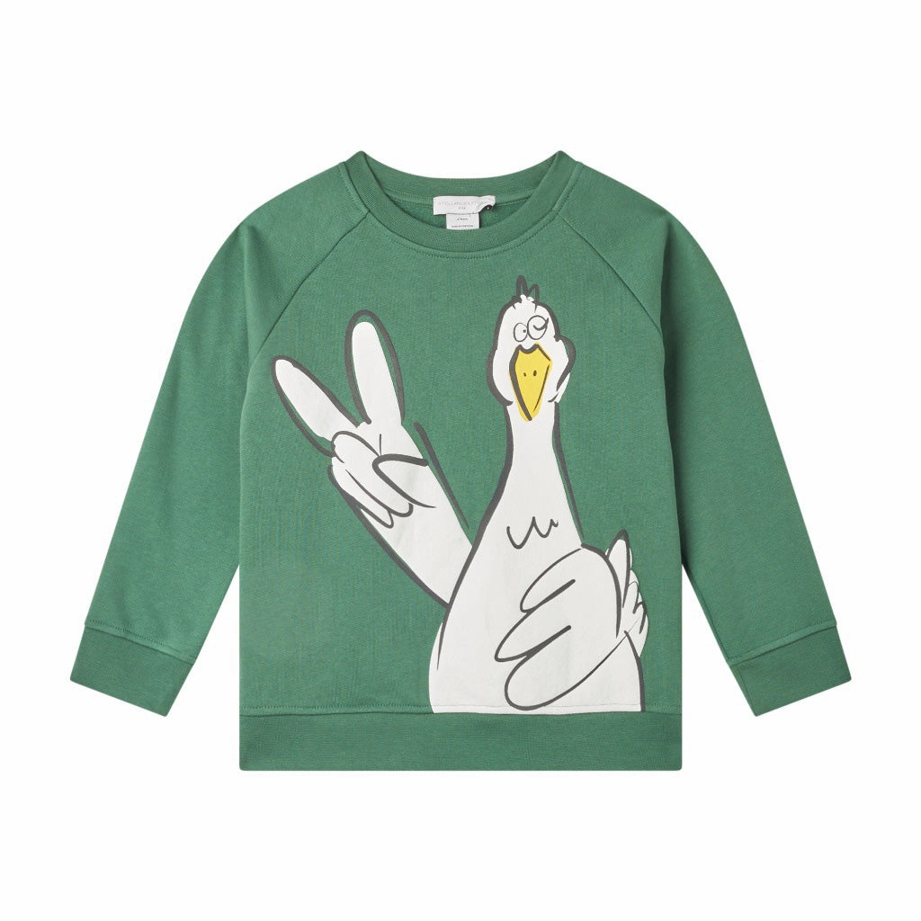 Butter Soft Handfeel Stella McCartney Kids Peace Sign Sweatshirt