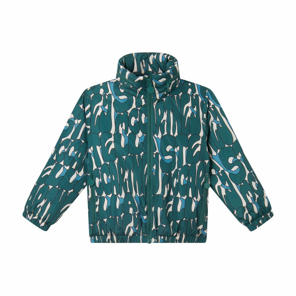 Mid Length stain resistant coating Stella McCartney Kids Stella Print Jacket