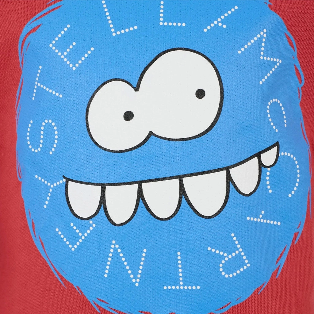 AdjustableClosure TaglessNecklineComfort Stella McCartney Kids Yeti Faces Print Fleece Sweatshirt