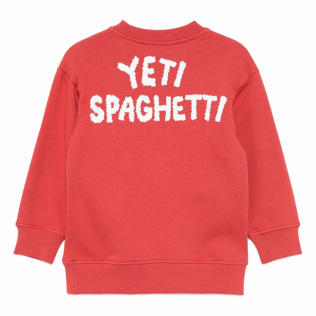 Hypoallergenic Lining Sustainable Fabric Blend Stella McCartney Kids Yeti Print Fleece Sweatshirt