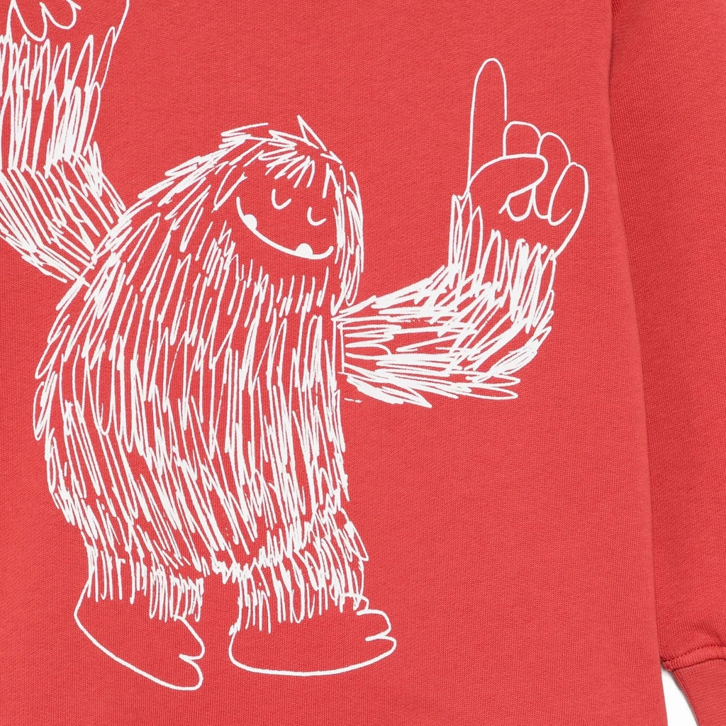 Stella McCartney Kids Yeti Print Fleece Sweatshirt AntiStatic Weave QuickRelease