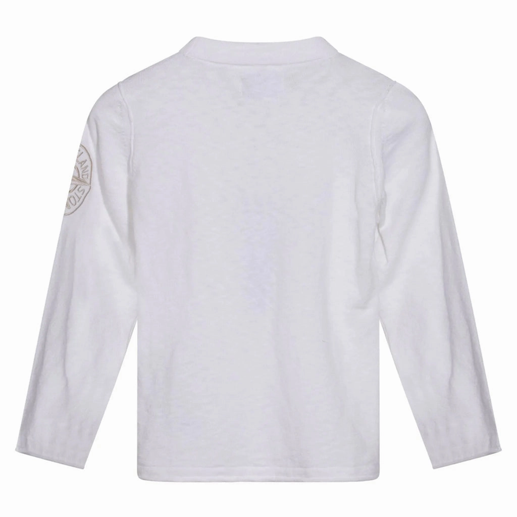 Sun Protection Fabric Non Closure Collar Stone Island Junior Long Sleeve Pullover