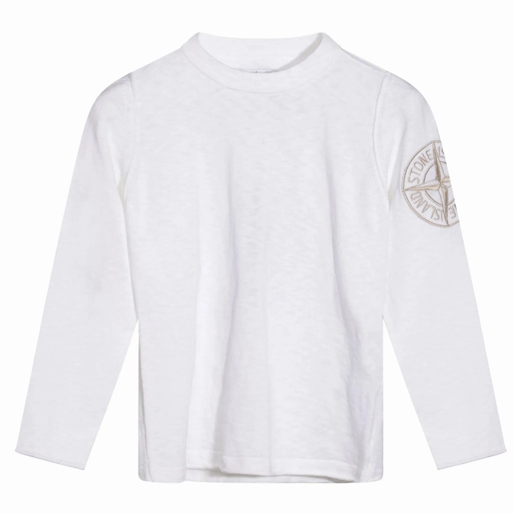Stylish Tank Colorfast Dye Method Stone Island Junior Long Sleeve Pullover
