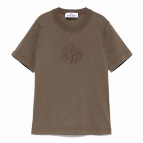 No-Shrink Fabric Stone Island Junior Short Sleeve T-shirt