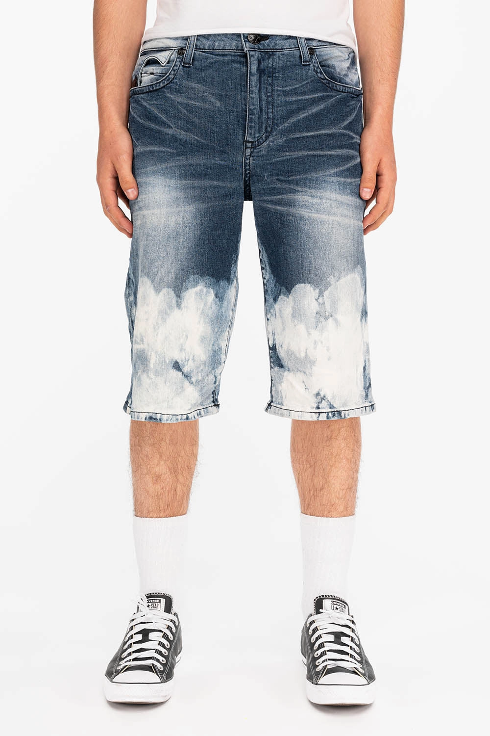 KILLER FLAP SHORTS IN CLOUD BLUE Timeless Choice Relaxed Thigh Cut