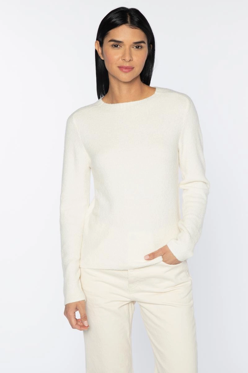 Stretch Boucle Crew Cozy Must-Have Simple Comfort