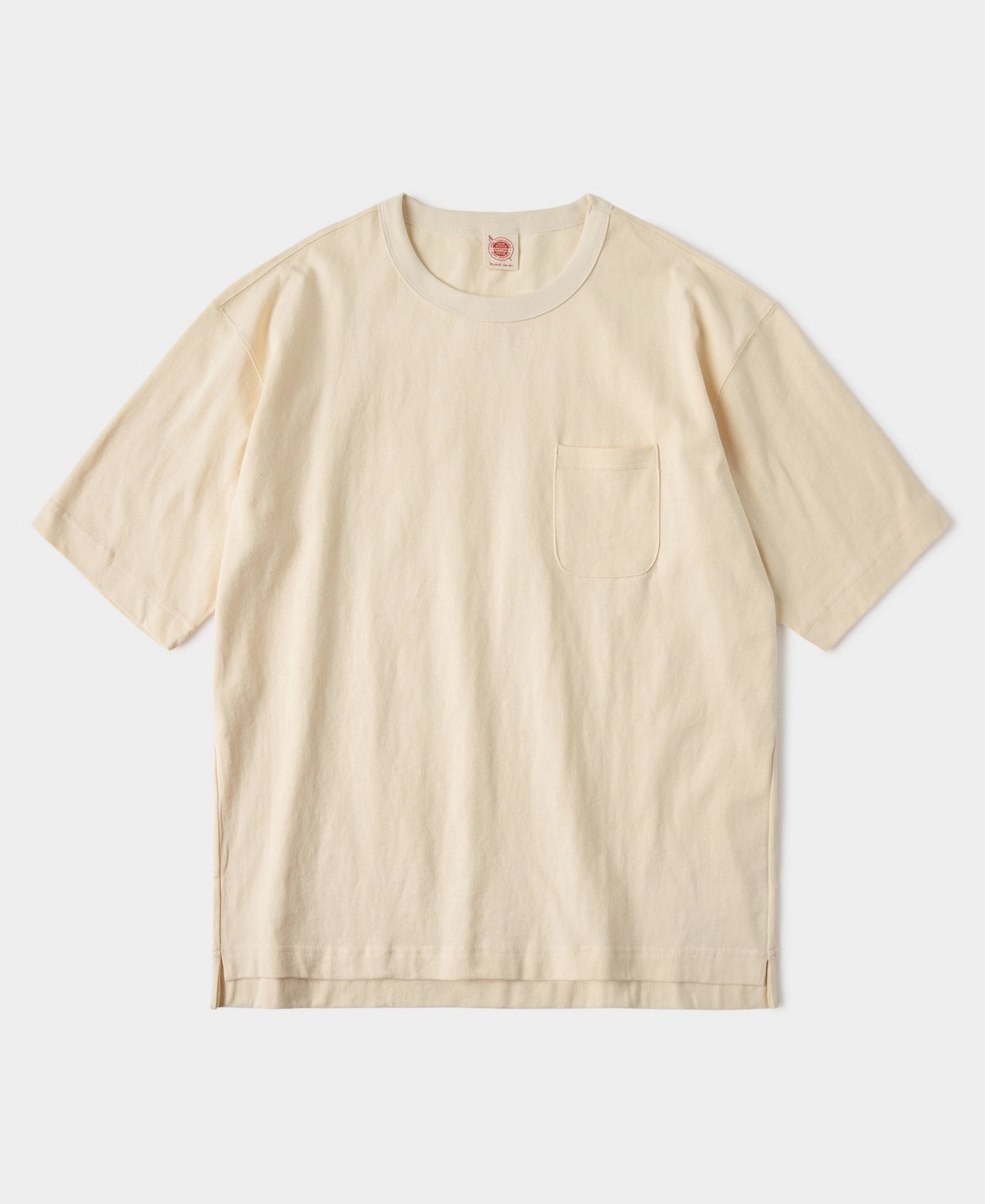 9.8 oz Cotton Classic Pocket T-Shirt - Apricot Low Impact Dye