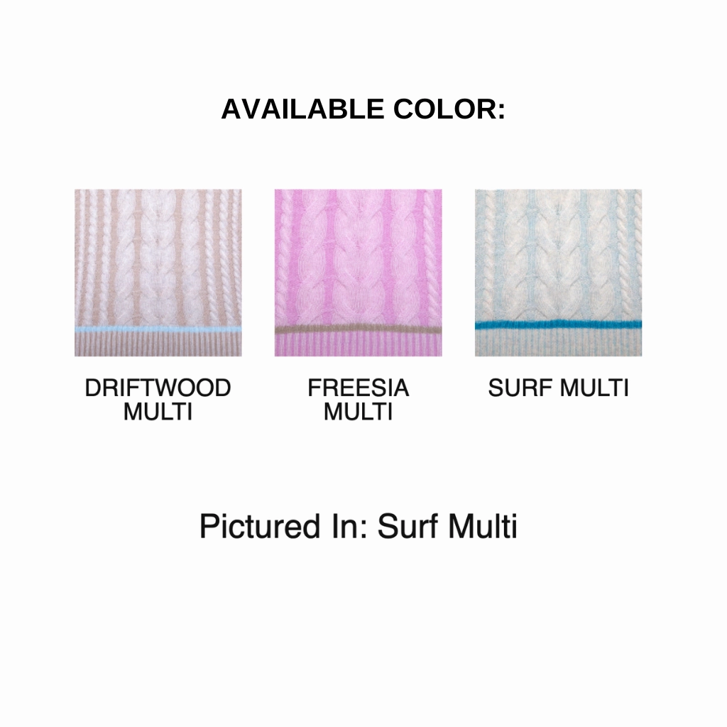 Tipped Plaited Cable Crew Sweater Comfy Touch