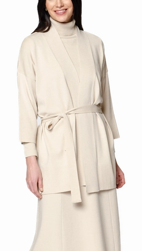 Hooded styles Evening Out Martina Flat-Knit Vest - Beige Melange