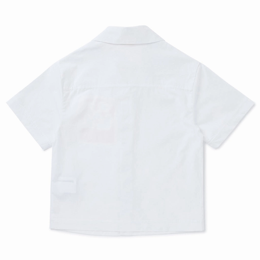 Off-White Kids Big Label Shirt StretchKnit Durable Hem Stitching
