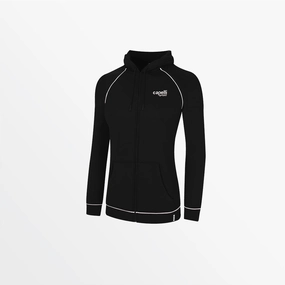 Warm Fabric WOMEN'S EMPIRE ZIP HOODIE WITH PIPING