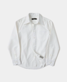 1920s Point Collar Jacquard Textured Dobby Shirt Spring Collection