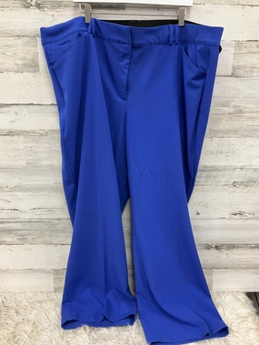 Effortless Design Anti Odor Treatment Pants Dress By Lane Bryant In Blue, Size: 4x
