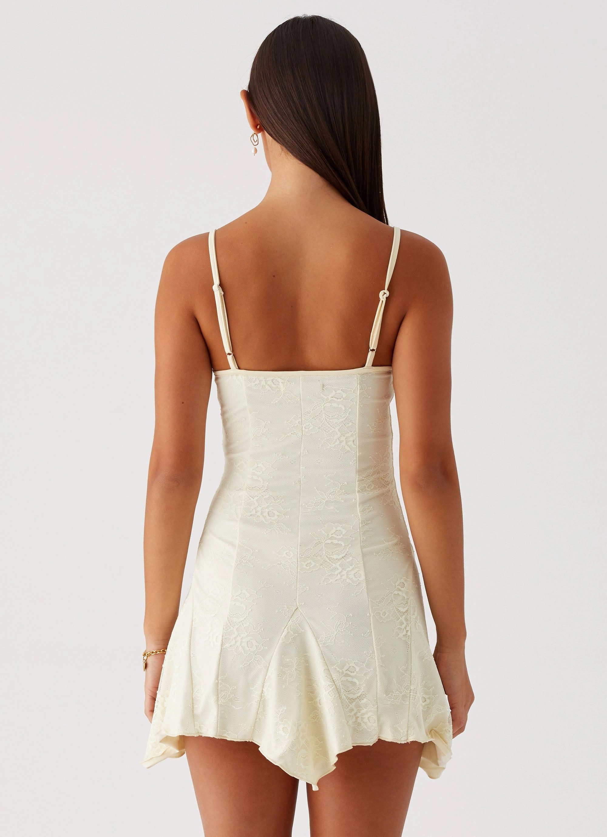 Surry Mini Dress - Yellow Winter Layering Feminine flowing piece