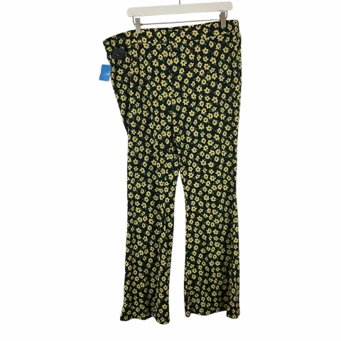 Chilly Day Layers LightweightWeave Pants Lounge By Shein In Black & Yellow, Size: 3x