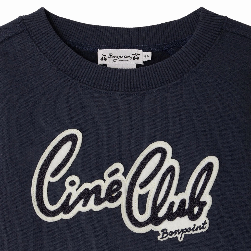 Bonpoint Eugenien Sweatshirt Curved Hemline