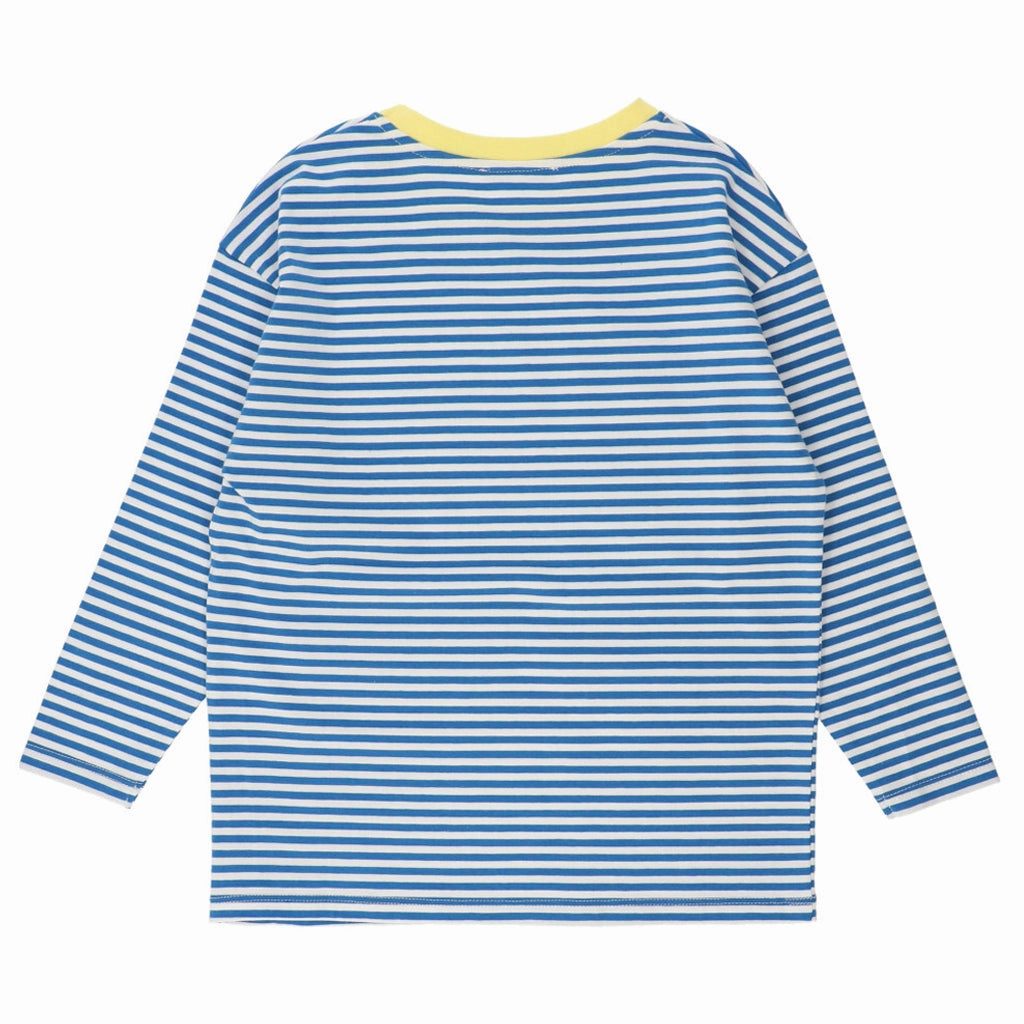 VentilatedBackPanel Stretch Comfort Contrast-Trim Striped T-Shirt