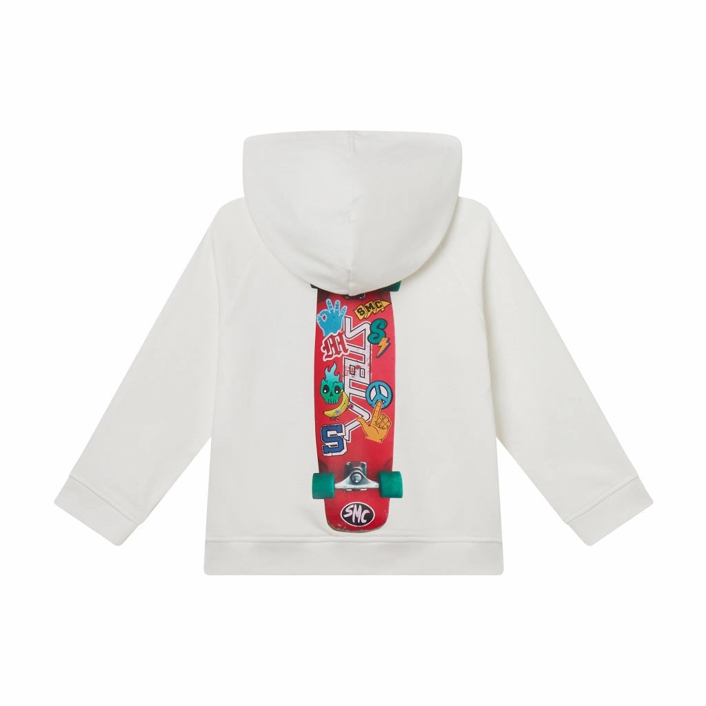 Stella McCartney Kids Graphic Print Sweatshirt Grid Back Panel Trendy Look